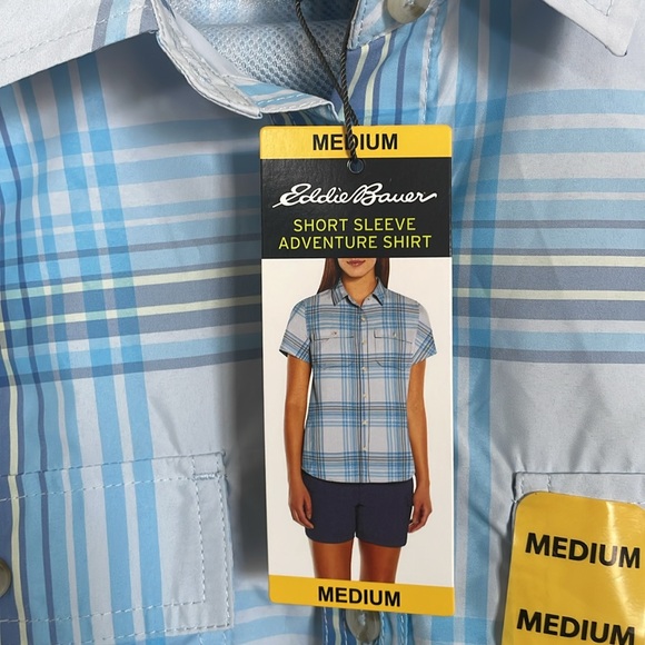 New! Eddie Bauer Women's Short Sleeve Adventure Top Size XLarge - Picture 9 of 13